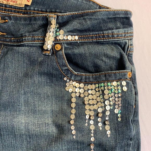 Apple Bottom Jeans Size 12 Bedazzled - Picture 10 of 11